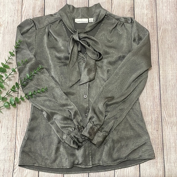 🌸 Clearance! 🌸 John Paul Richard Neck Tie Button Down Shirt Size S - Picture 2 of 6